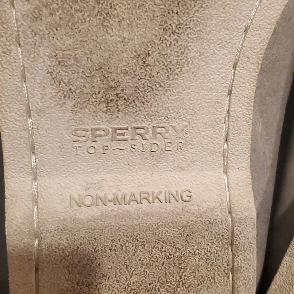 ‎SPERRY Top - Sider Leather Grey Boat Shoes - Size 13